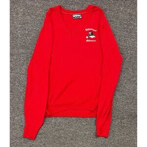 Vintage Williamsport Millionaires Sweater Men's XL McBriar Red V-Neck 80s 90s US